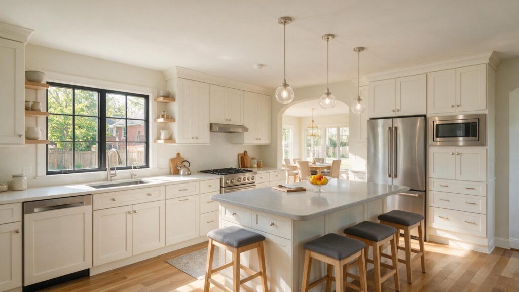  Kitchen remodel electrical planning in Huntingdon Valley: Appliance circuits, countertop receptacles and lighting. Learn what to verify before work starts.
