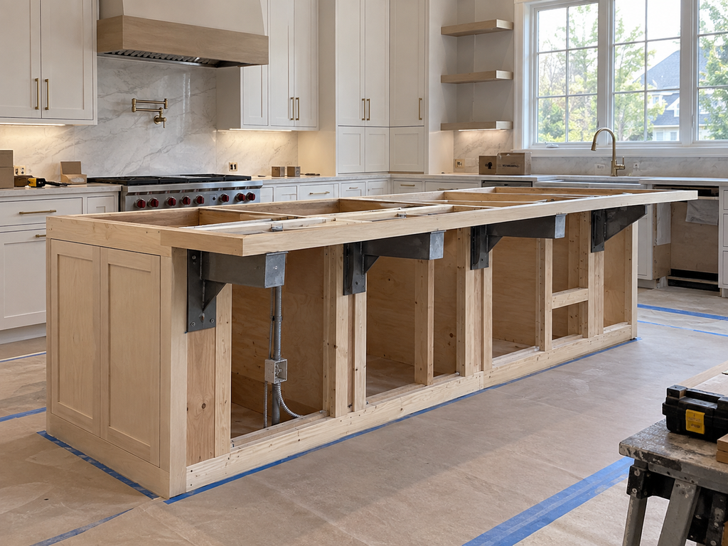 Professional double vanity plumbing drawer clearance detail for Huntingdon Valley Kitchen & Bath Remodelers in Huntingdon Valley