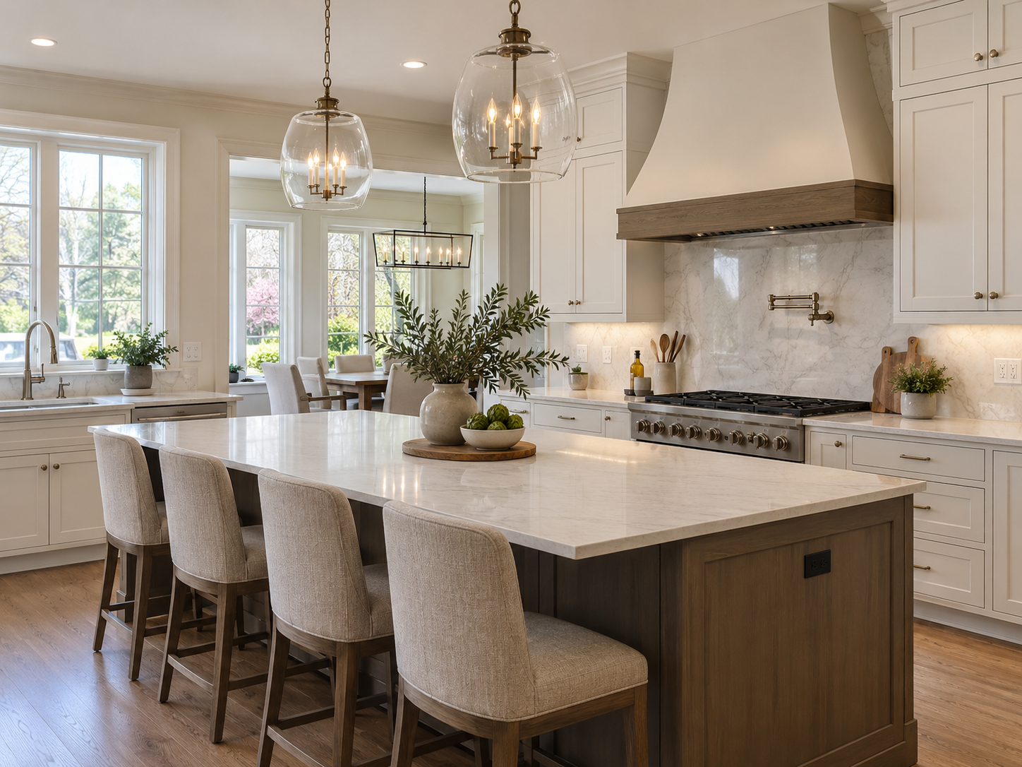 Upscale Transitional Kitchen Remodels in Bucks County