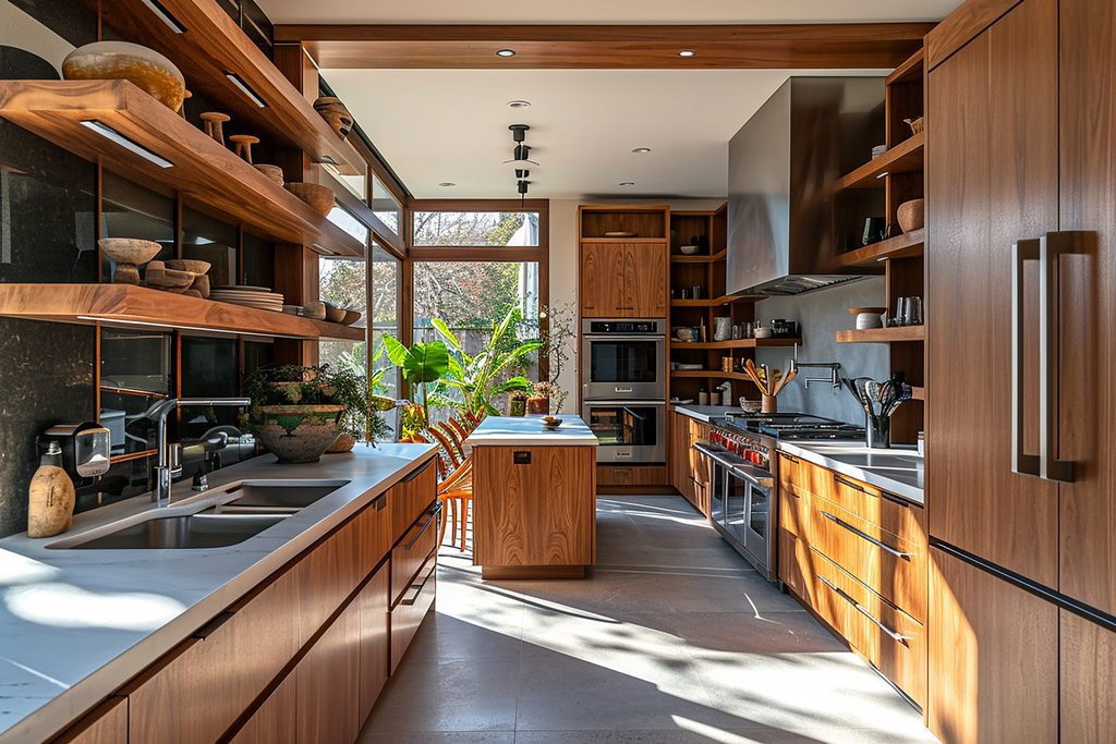Custom Pantry Systems & Appliance Garages for High-End Suburban Kitchens shown in a realistic Montgomery County, PA residential construction setting.