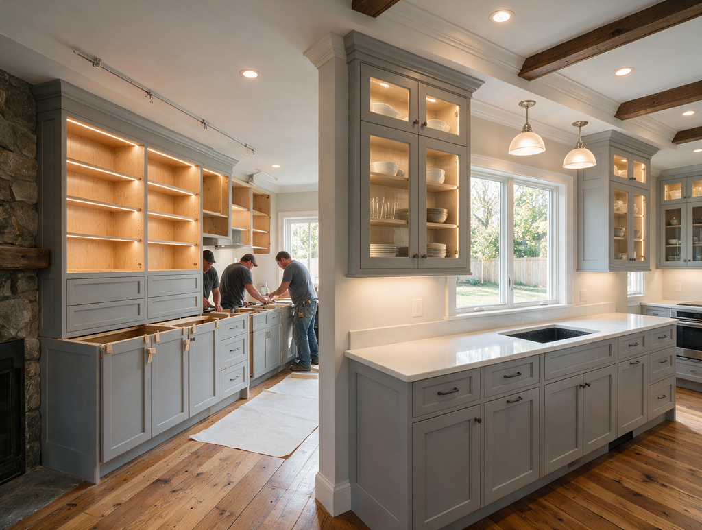Integrating LED Lighting into Custom Kitchen Cabinetry in Huntingdon Valley

