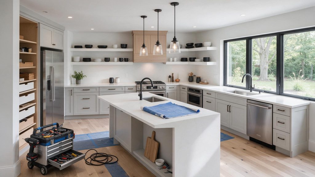 Upscale Transitional Kitchen Remodels in Bucks County