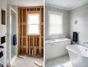 Minimum Spacing Requirements for a Double Bathroom Vanity in Montgomery County