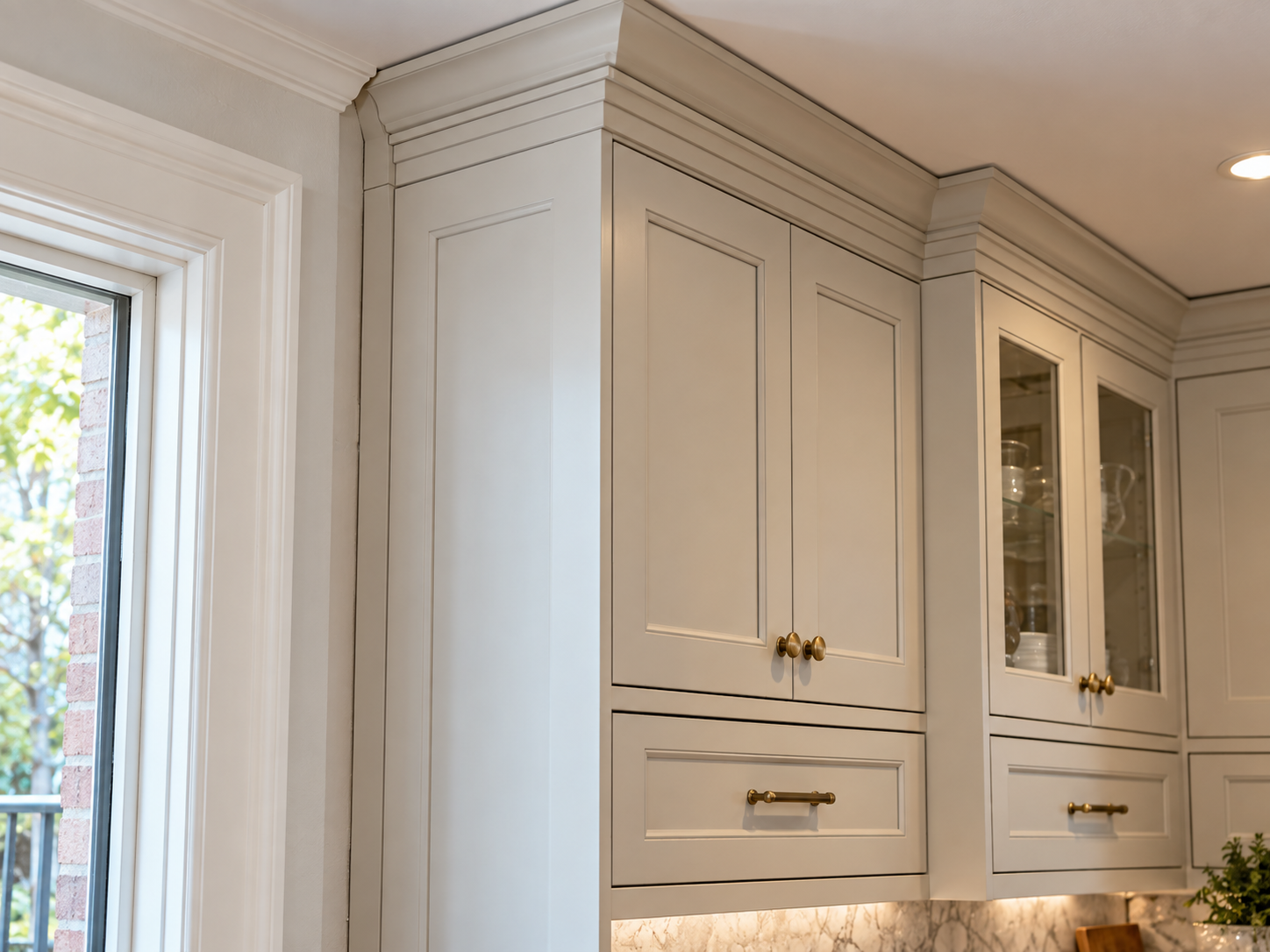 A luxurious primary bathroom remodel in a Huntingdon Valley home featuring a large glass-enclosed wet room, a freestanding soaking tub, and a custom floating double vanity.